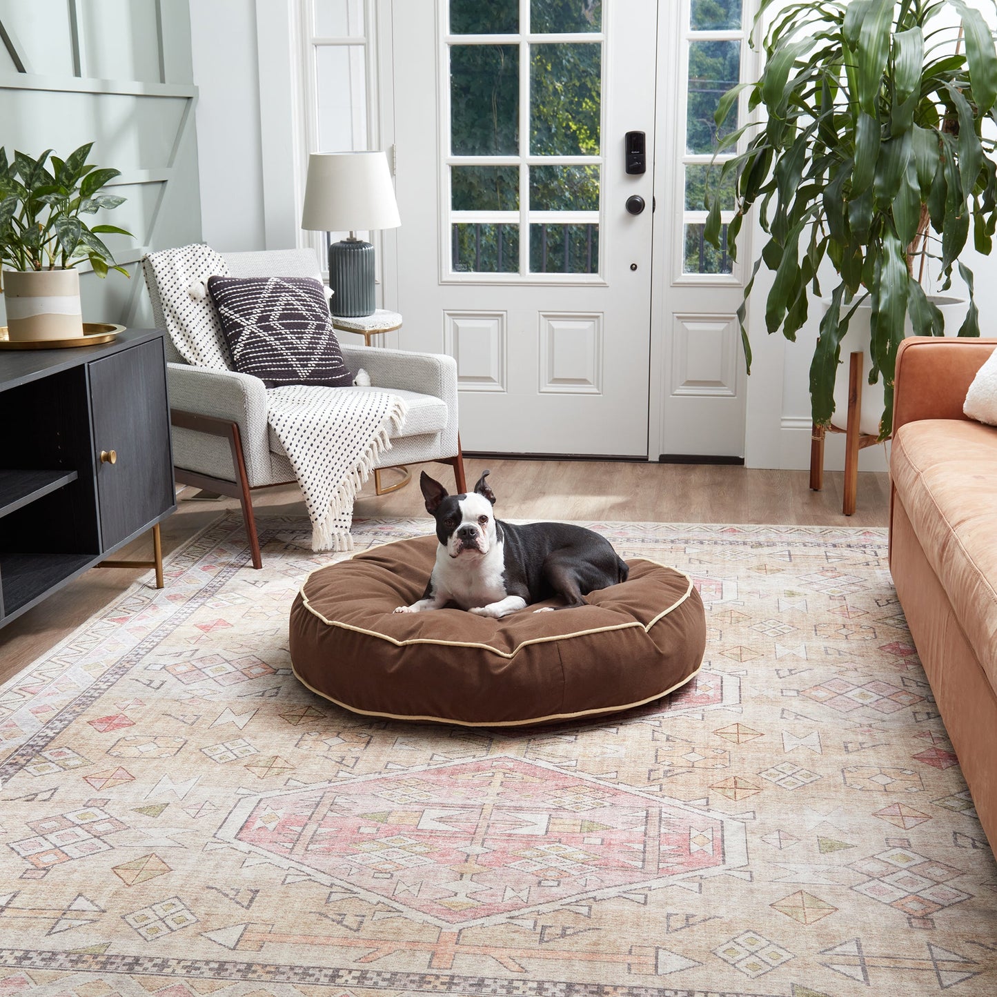 Scout Deluxe Round Microfiber Pillow Dog Bed