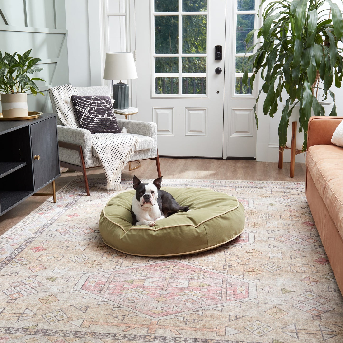 Scout Deluxe Round Microfiber Pillow Dog Bed