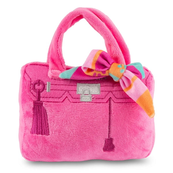 Pink Barkin Bag - With Scarf Dog Toy