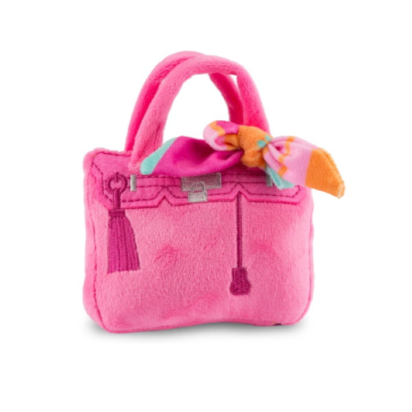 Pink Barkin Bag - With Scarf Dog Toy