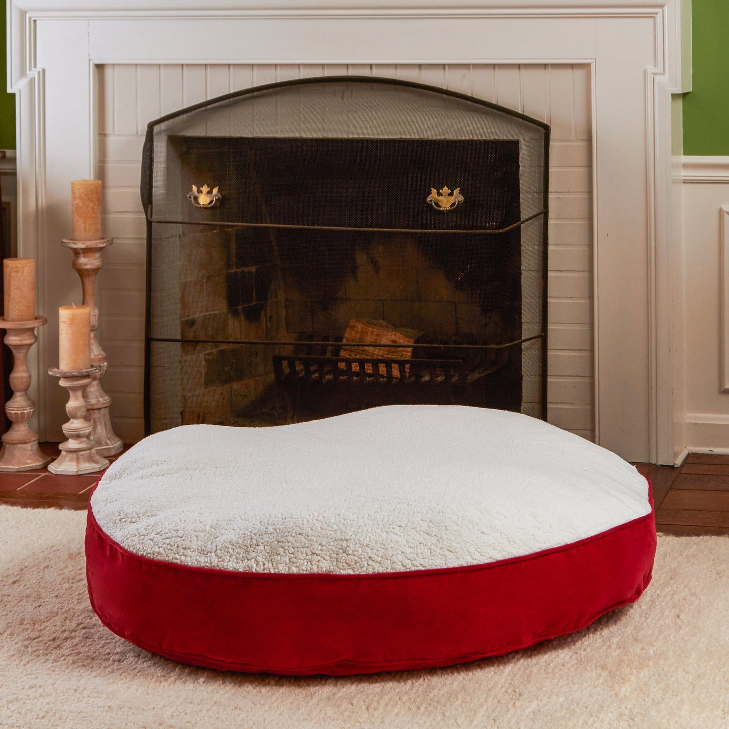 Scout Deluxe Round Sherpa Top Pillow Dog Bed
