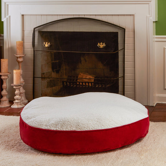 Scout Deluxe Round Sherpa Top Pillow Dog Bed