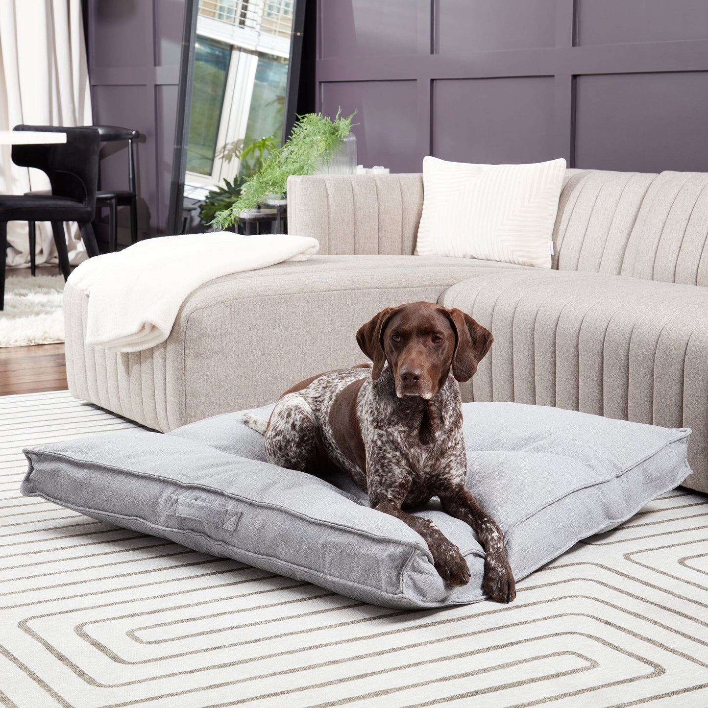 Milo Square Tufted Dog Bed