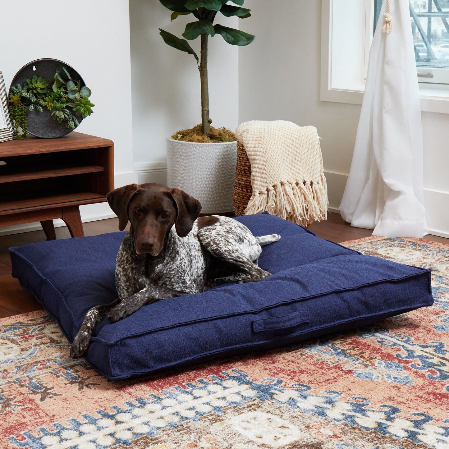 Milo Square Tufted Dog Bed