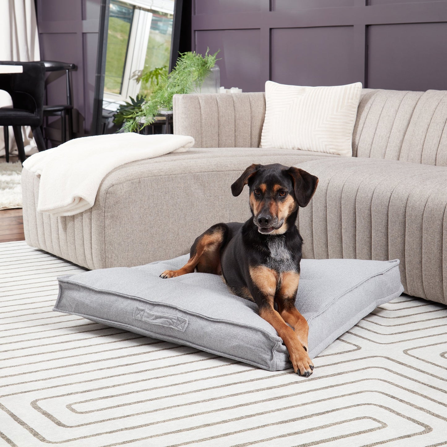 Milo Square Tufted Dog Bed