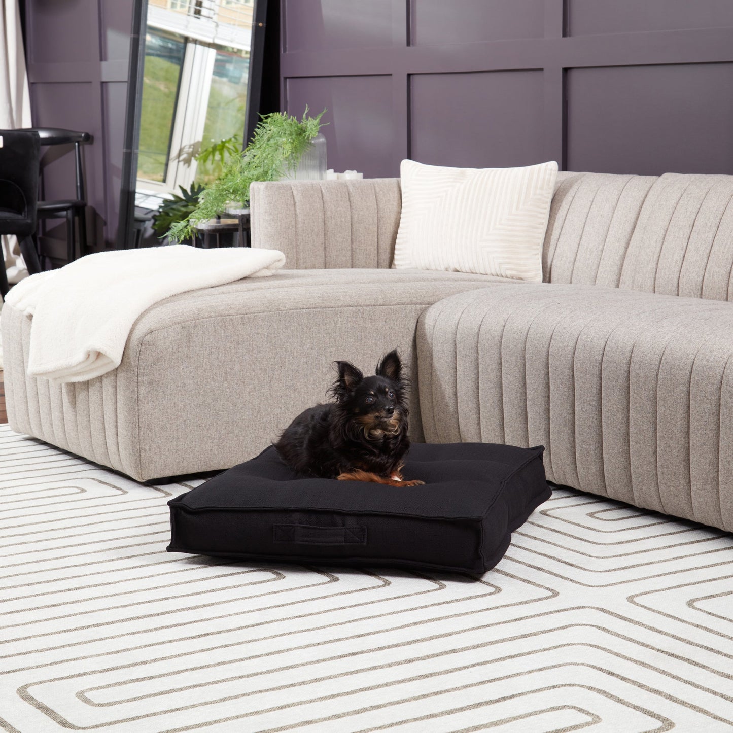 Milo Square Tufted Dog Bed