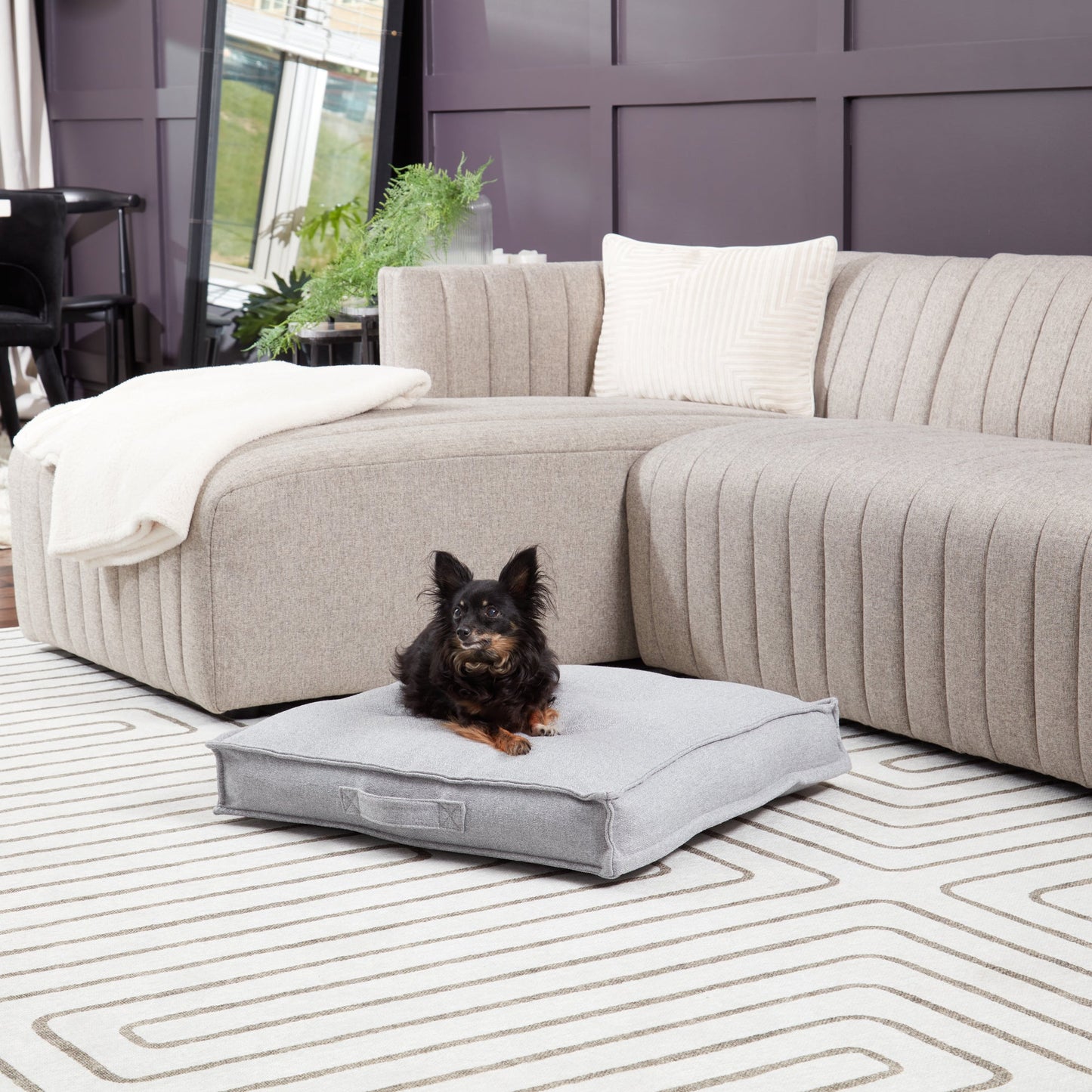 Milo Square Tufted Dog Bed