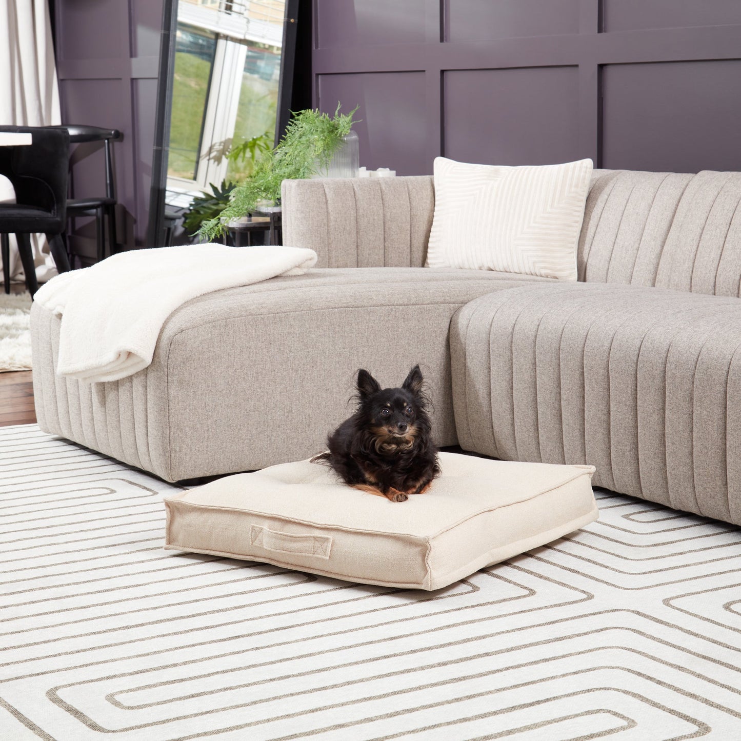 Milo Square Tufted Dog Bed