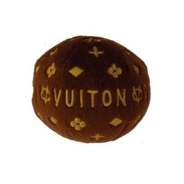Chewy Vuiton Ball Dog Toy