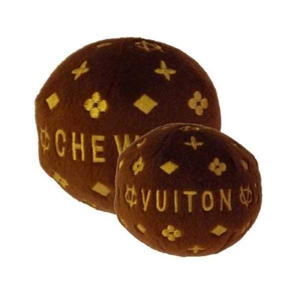 Chewy Vuiton Ball Dog Toy